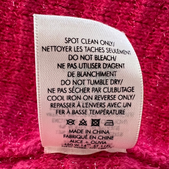 ALICE + OLIVIA Akira Embellished Cardigan in Pink - M - Picture 10 of 12